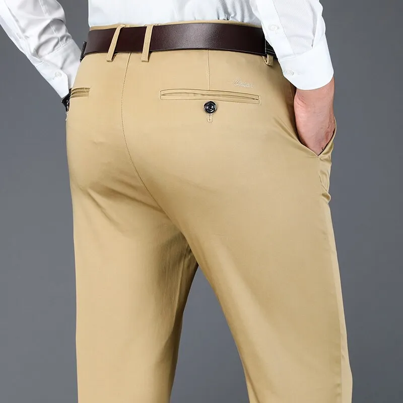 Angelo Ricci™ Brand Comfy Modal Fabric Business Casual Pants