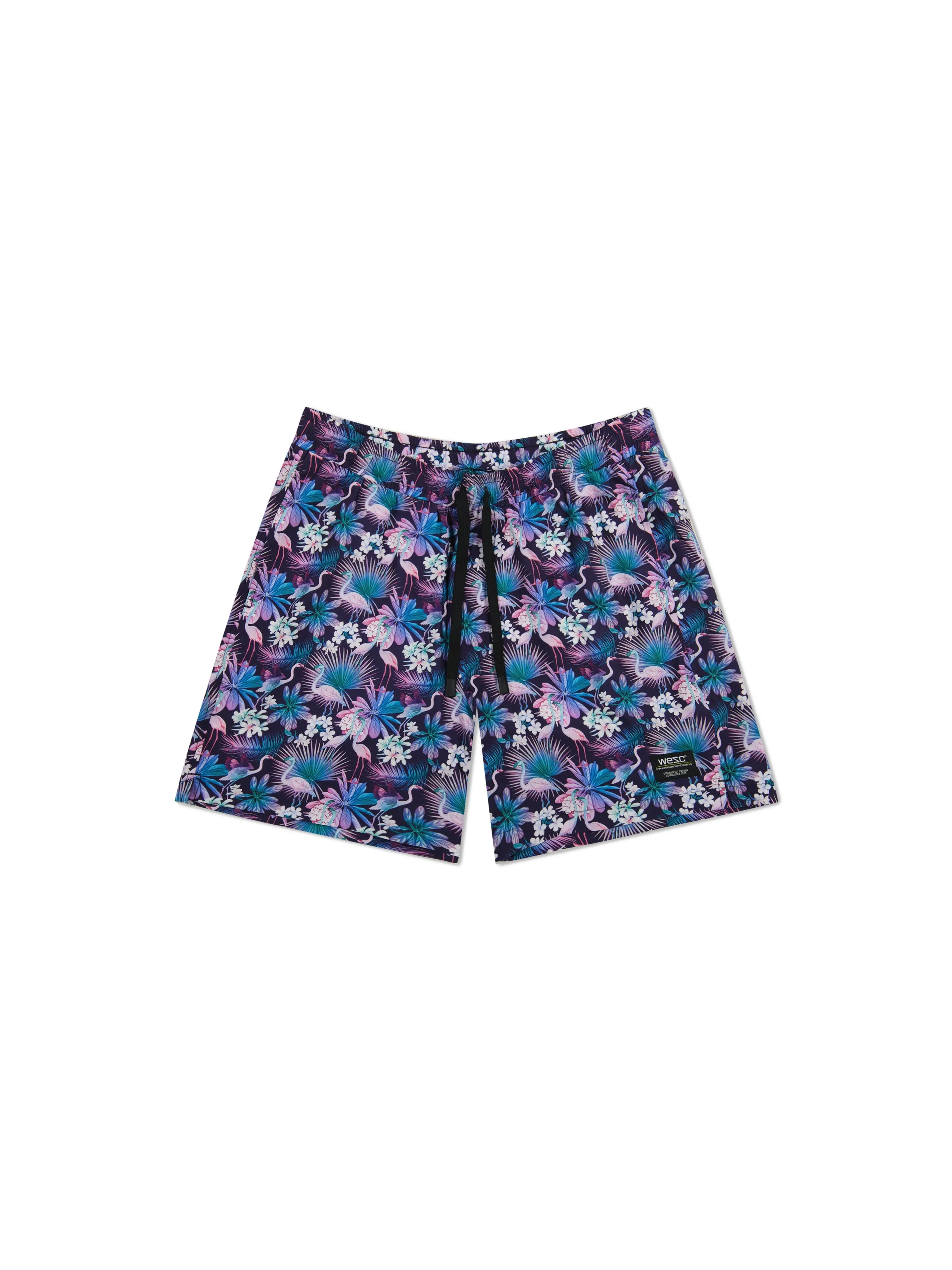 AUSTIN SHORT NEON FLOWER FLAMINGO AOP
