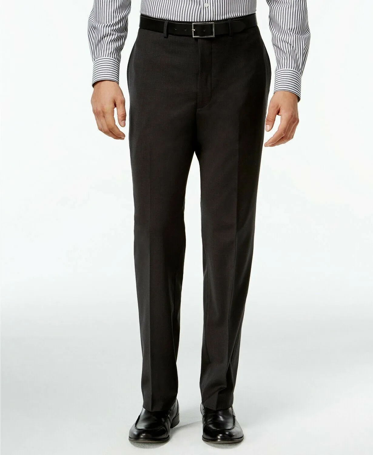 Calvin Klein Men's Skinny Fit Infinite Suit Dress Pants Charcoal Grey 40 x 34