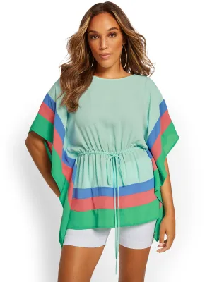Colorblock Caftan Top