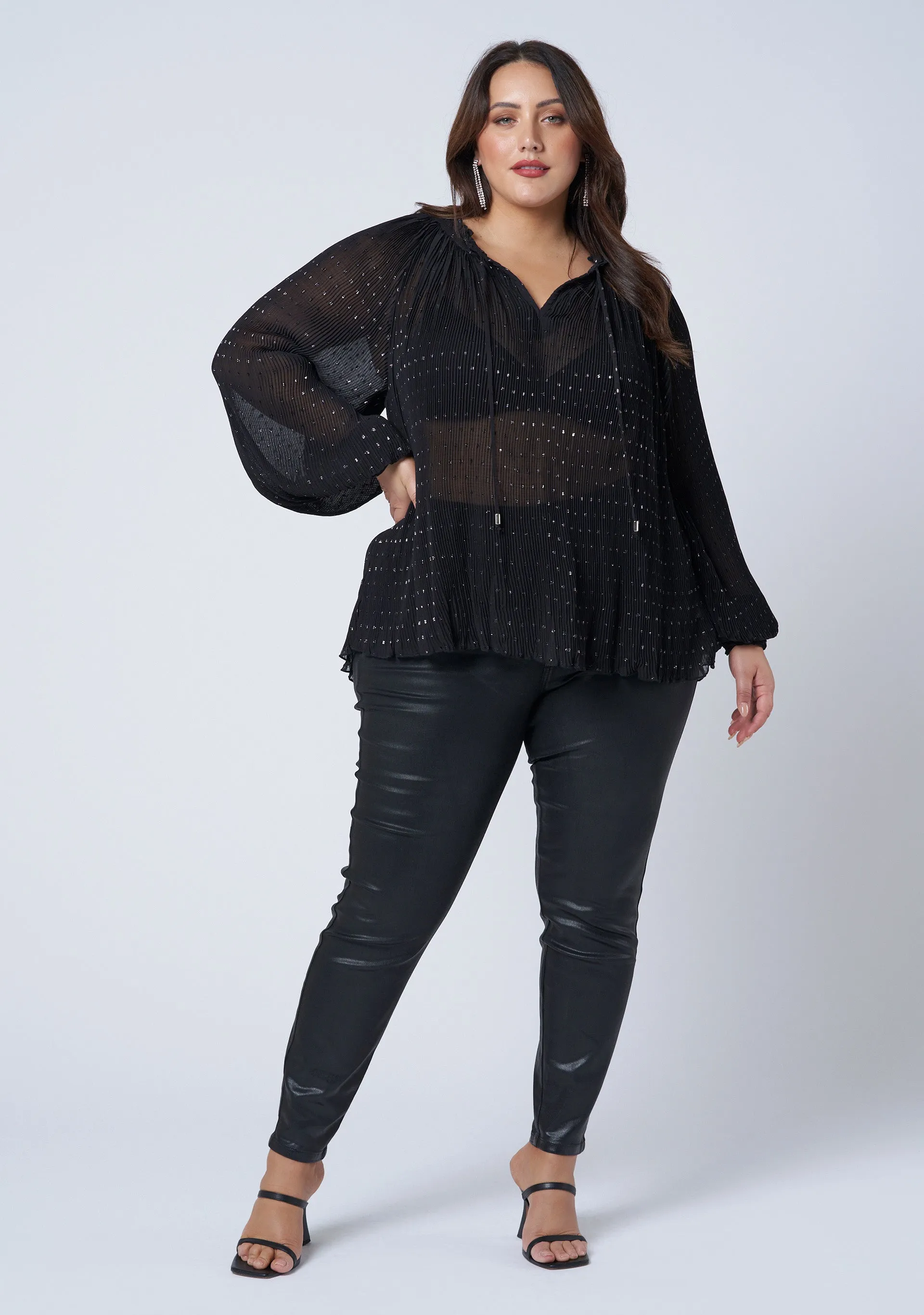 Luscious Pleated Blouse