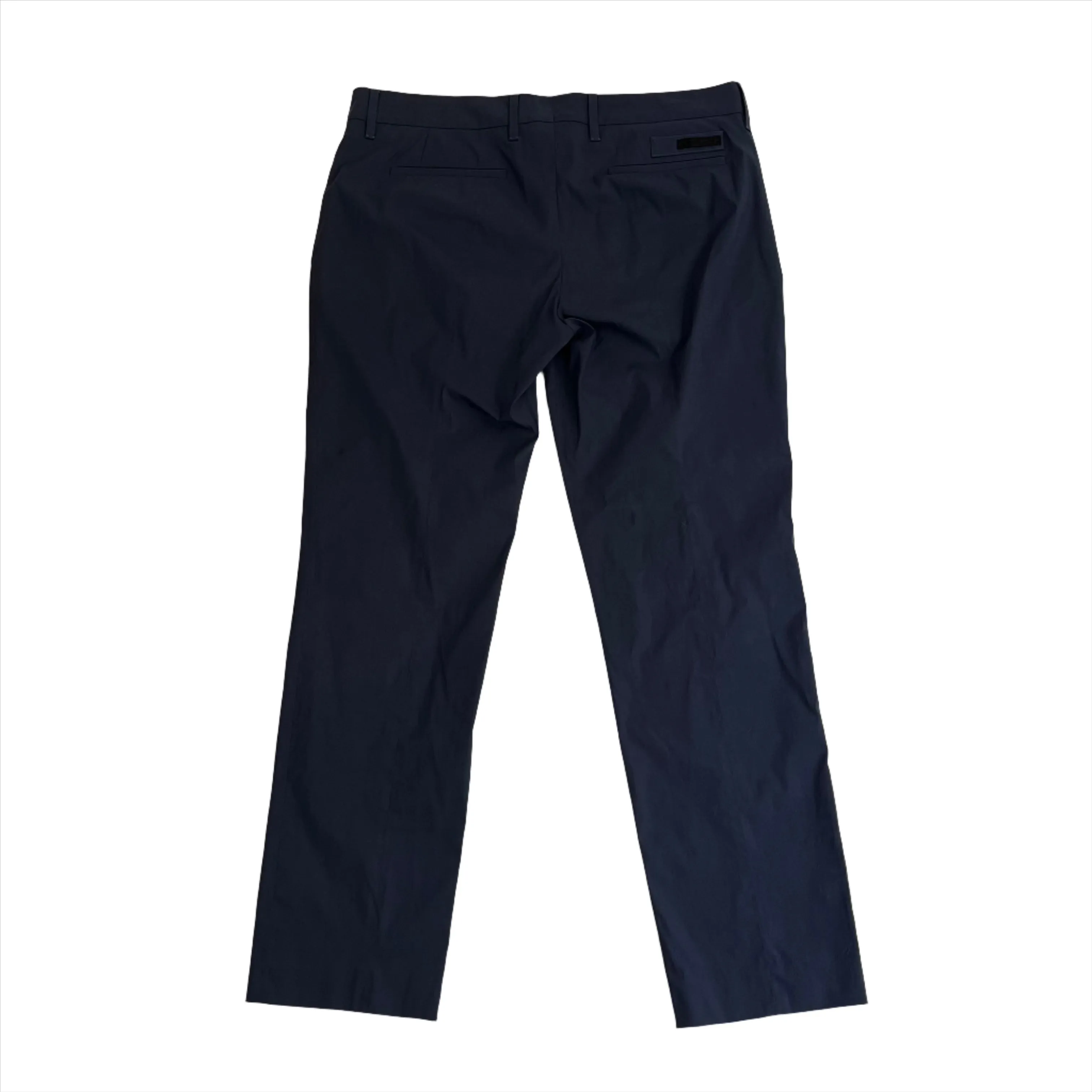 Prada Mid Navy Superstretch Cotton Mix Tapered Pants M
