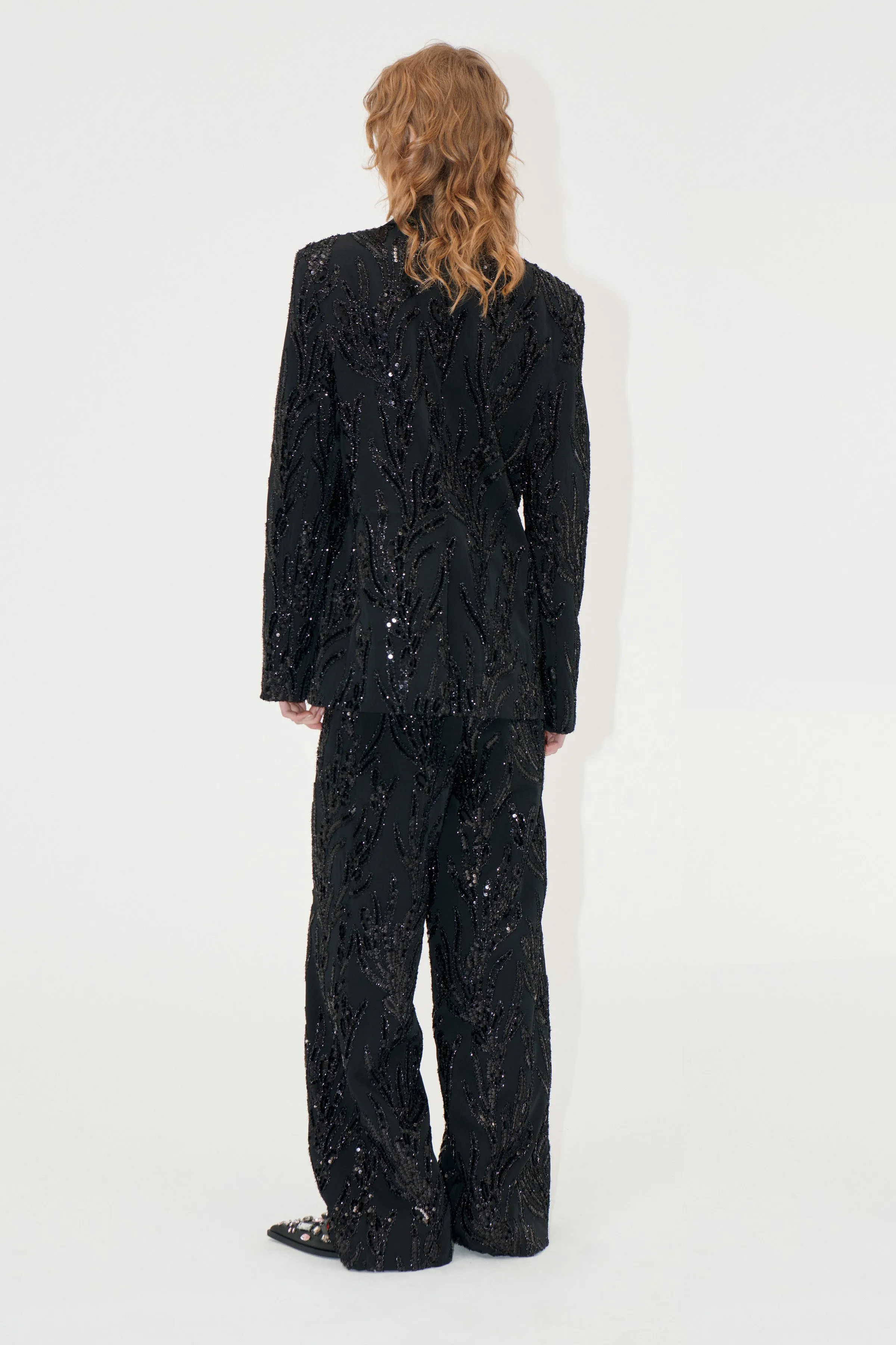 STINE GOYA BLACK SEQUIN TROUSERS SG-P0612319 125