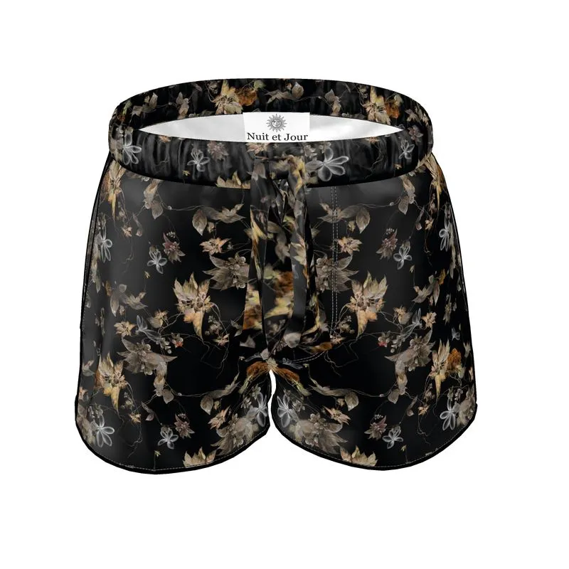 Womens Luxury Pyjama Shorts - Moon Light Botanicals Collection